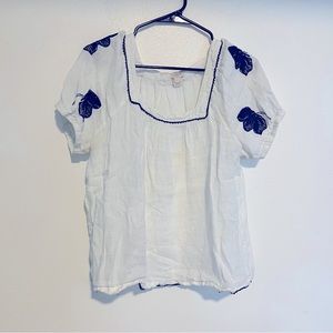 J.Crew - Ladies Embroidered Blouse